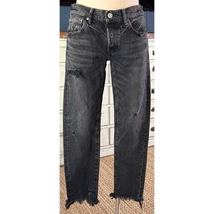 Moussy Kelley Tapered Black Jeans 24